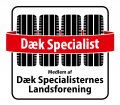 Klistermrke med logo (enkeltsidet)